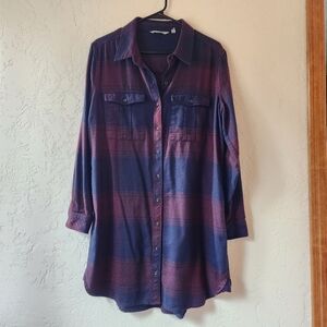 Athleta Trail To Town Flannel Dress